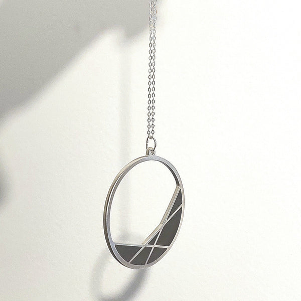 Geometric Circle Necklace