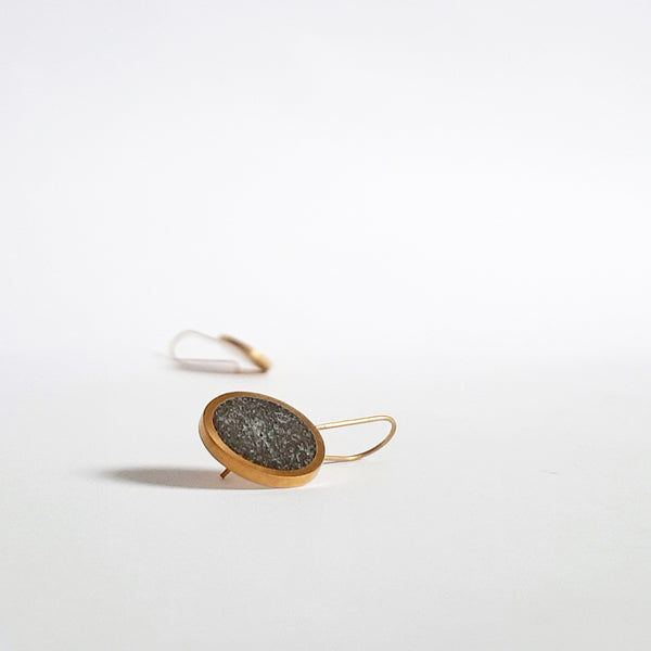 Minimalist Short Concrete Earrings