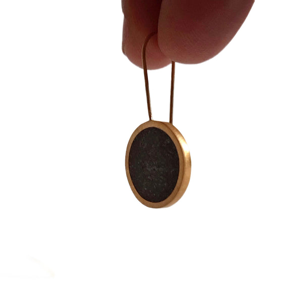 Minimalist Short Concrete Earrings