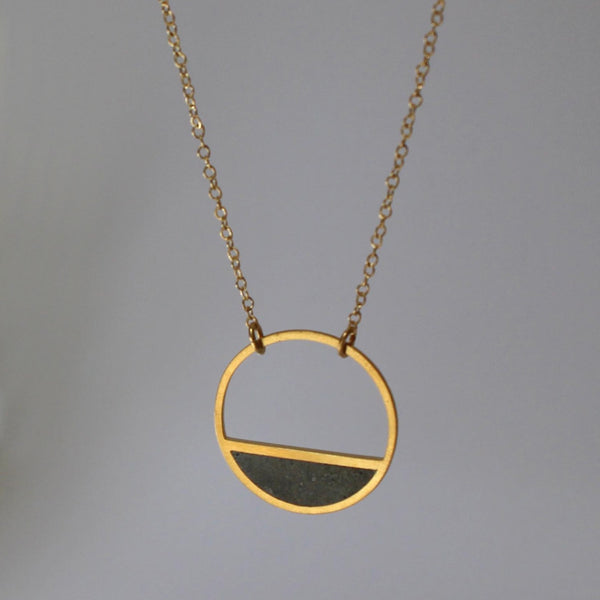 Small Balance Concrete Necklace