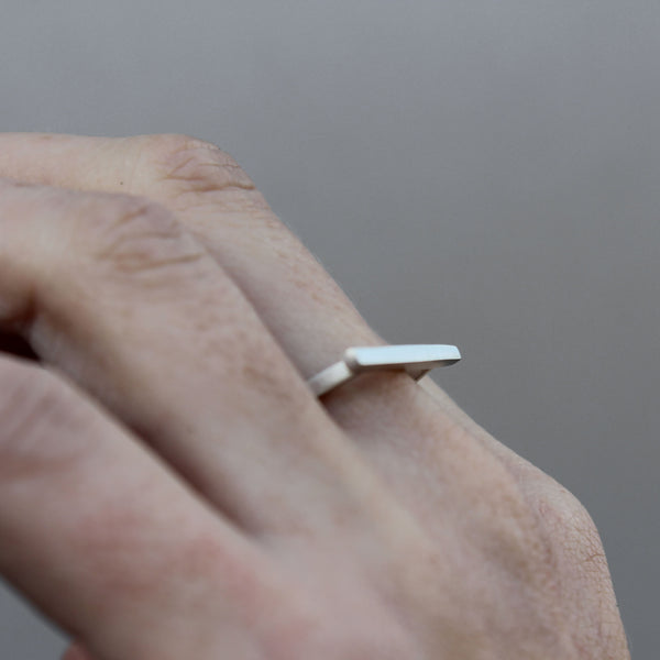 Stacking line ring - silver - BAARA