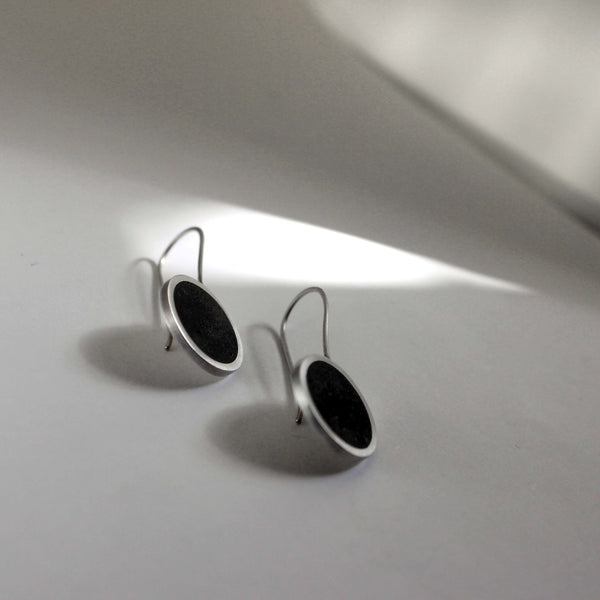 Minimalist Short Concrete Earrings