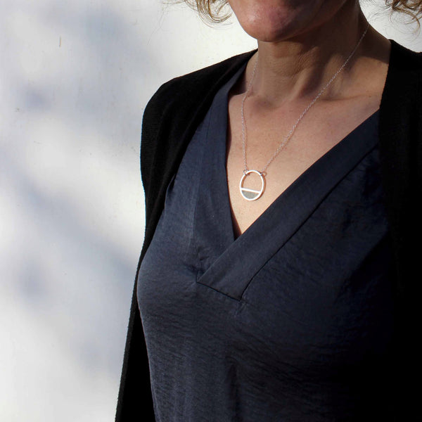 Small Balance Concrete Necklace
