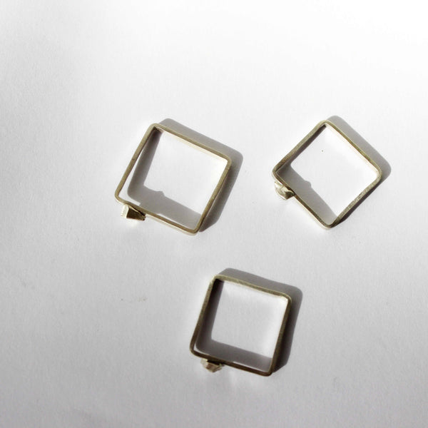 Raw Silver Stone Ring