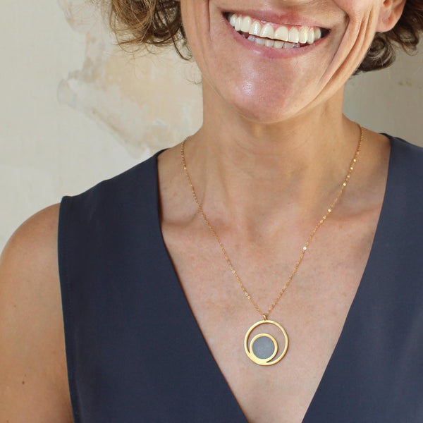 Orbit Concrete Necklace