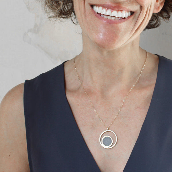 Orbit Concrete Necklace