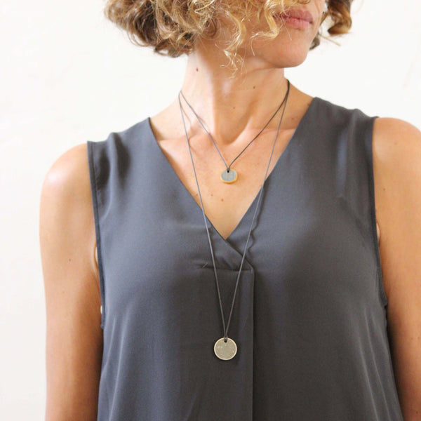 Small Unisex Circle Necklace