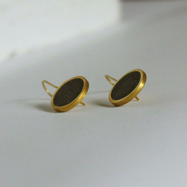 Minimalist Short Concrete Earrings