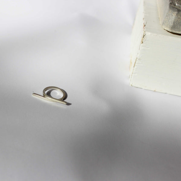 Cross Line Ring