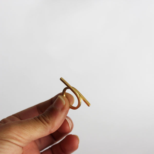 Cross Line Ring