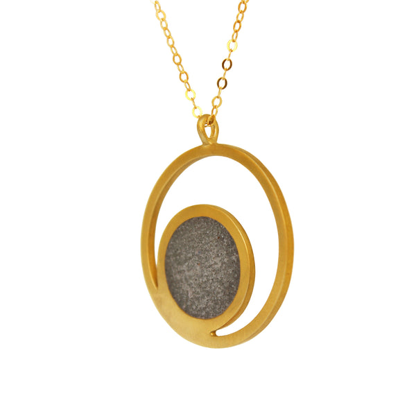 Orbit Concrete Necklace